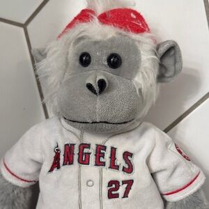 California Angels Gray & White Plush Monkey Mascot